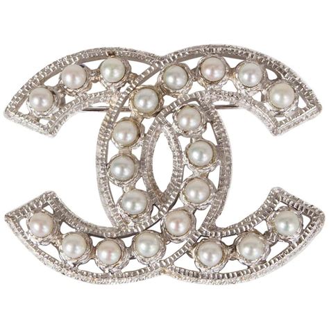 fake chanel pearl brooch|vintage coco chanel brooch.